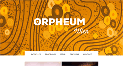 Desktop Screenshot of orpheum.at